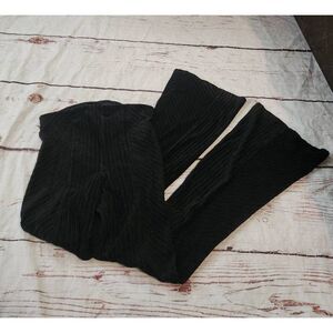 Free People Y2K So Charming Ribbed Velvet Flare Pants Size Medium